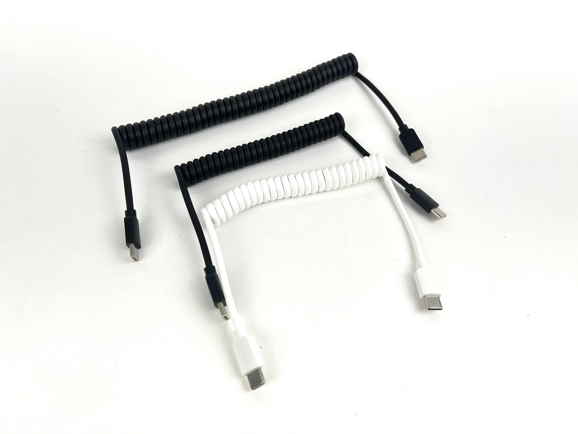 Coiled USB-C to USB-C Cable