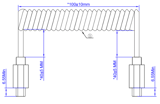 Coiled USB-C to USB-C Cable