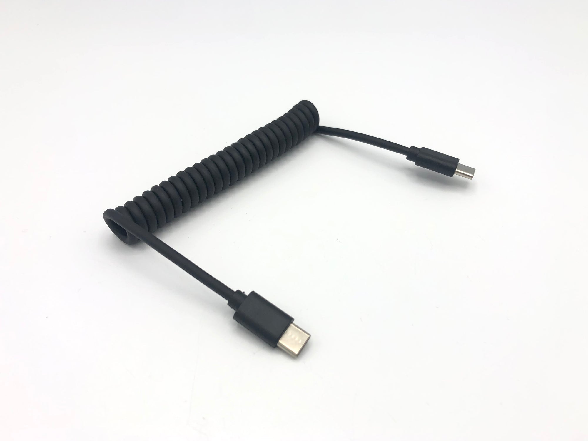 Coiled USB-C to USB-C Cable