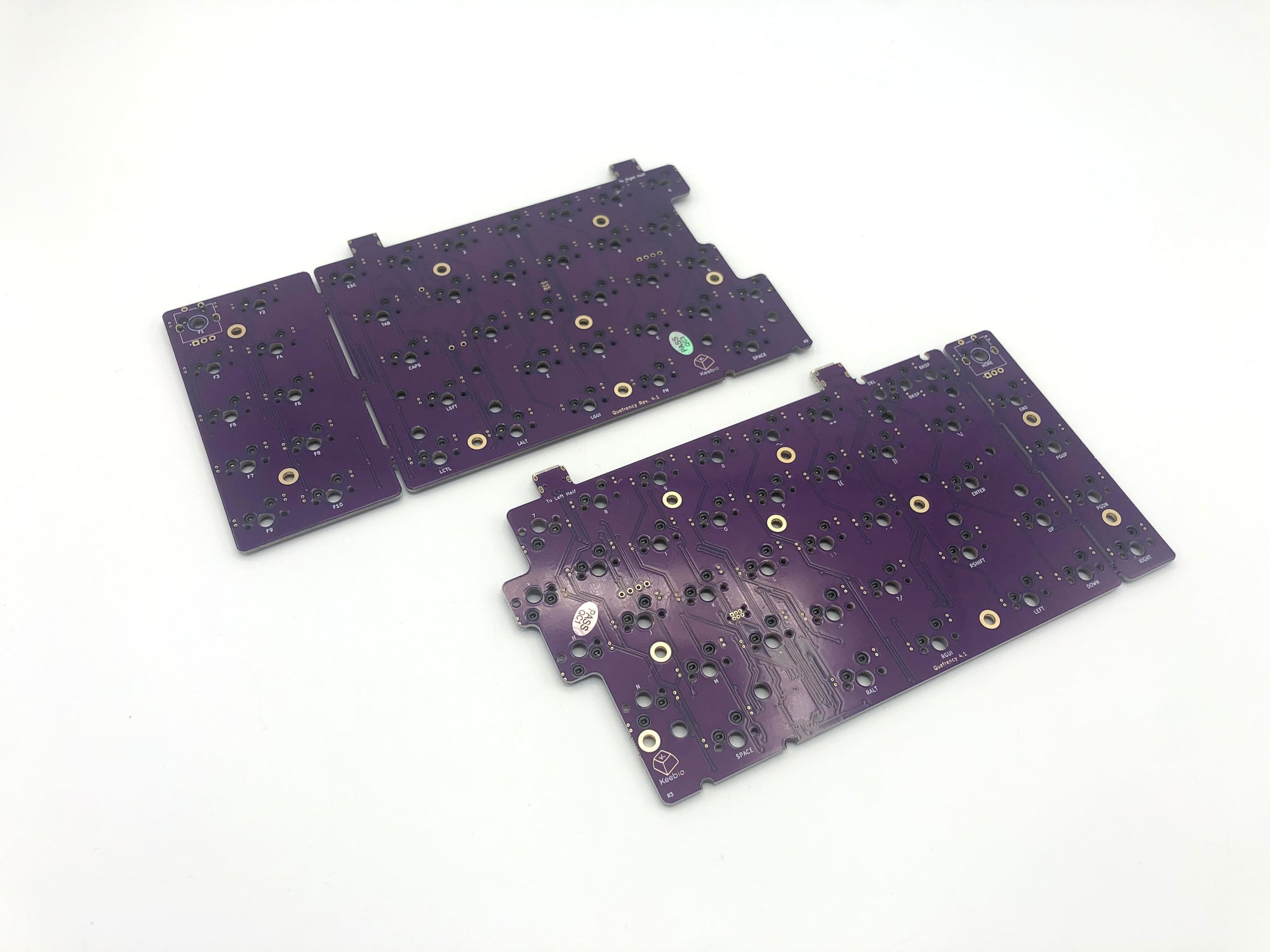 Quefrency Rev. 4 PCBs - Hotswap 65%/65XT Split Staggered Keyboard