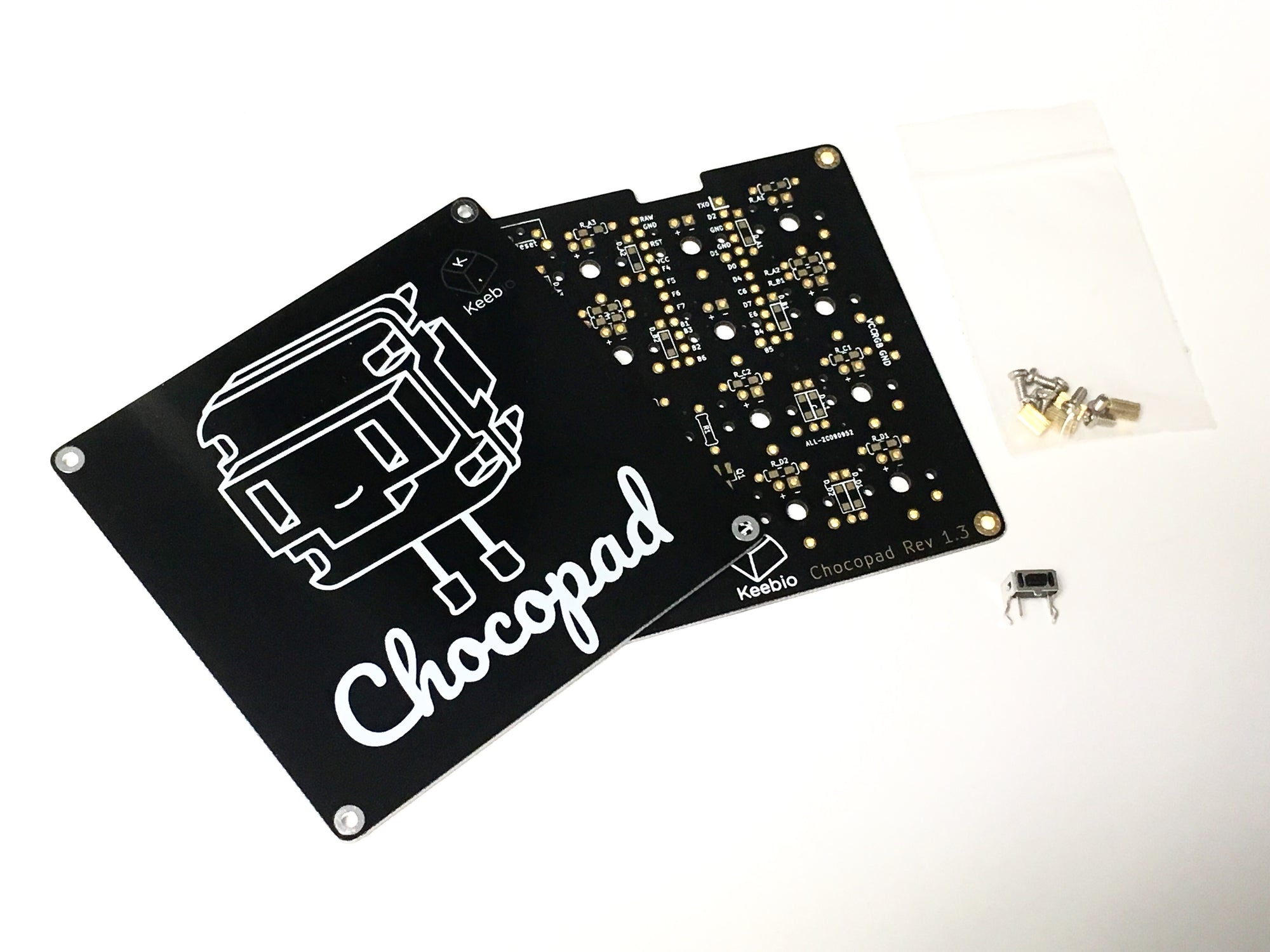 Chocopad Rev. 1 - 16-key Macropad for Kailh Choc Low-Profile Switches