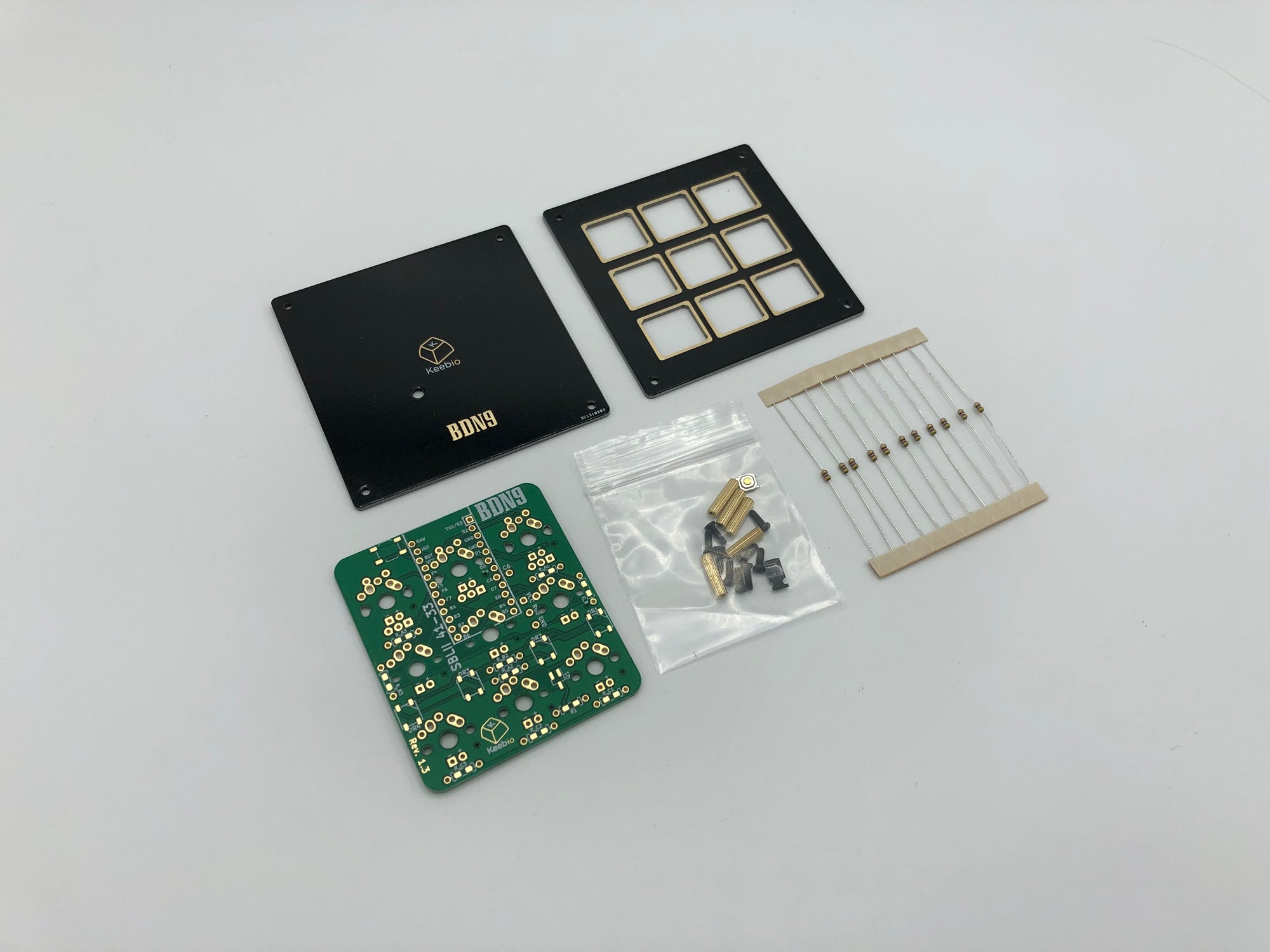 BDN9 Rev. 1 - 3x3 9-key Macropad - Rotary Encoder Support