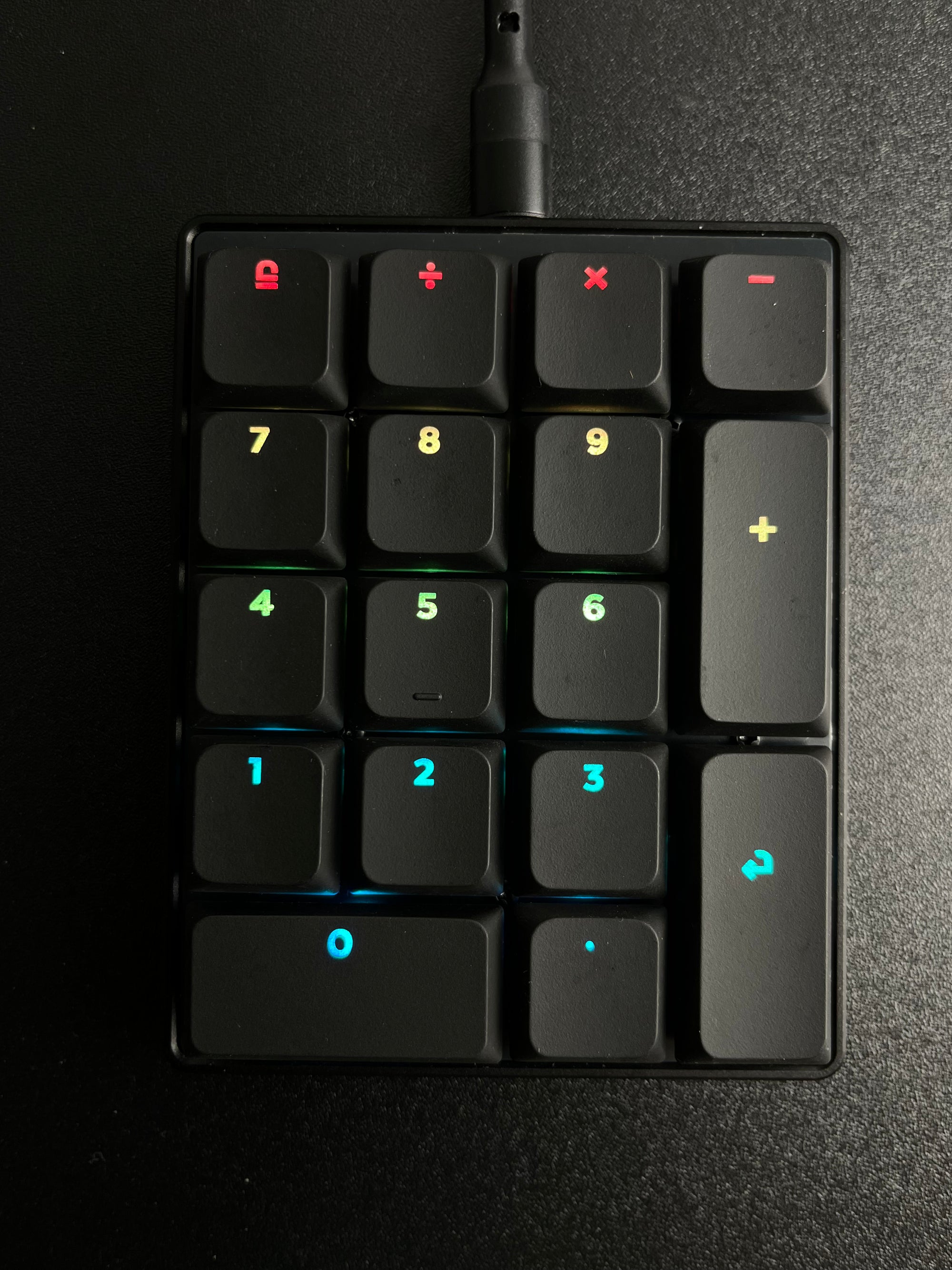 LPF Glow Numpad Keycaps