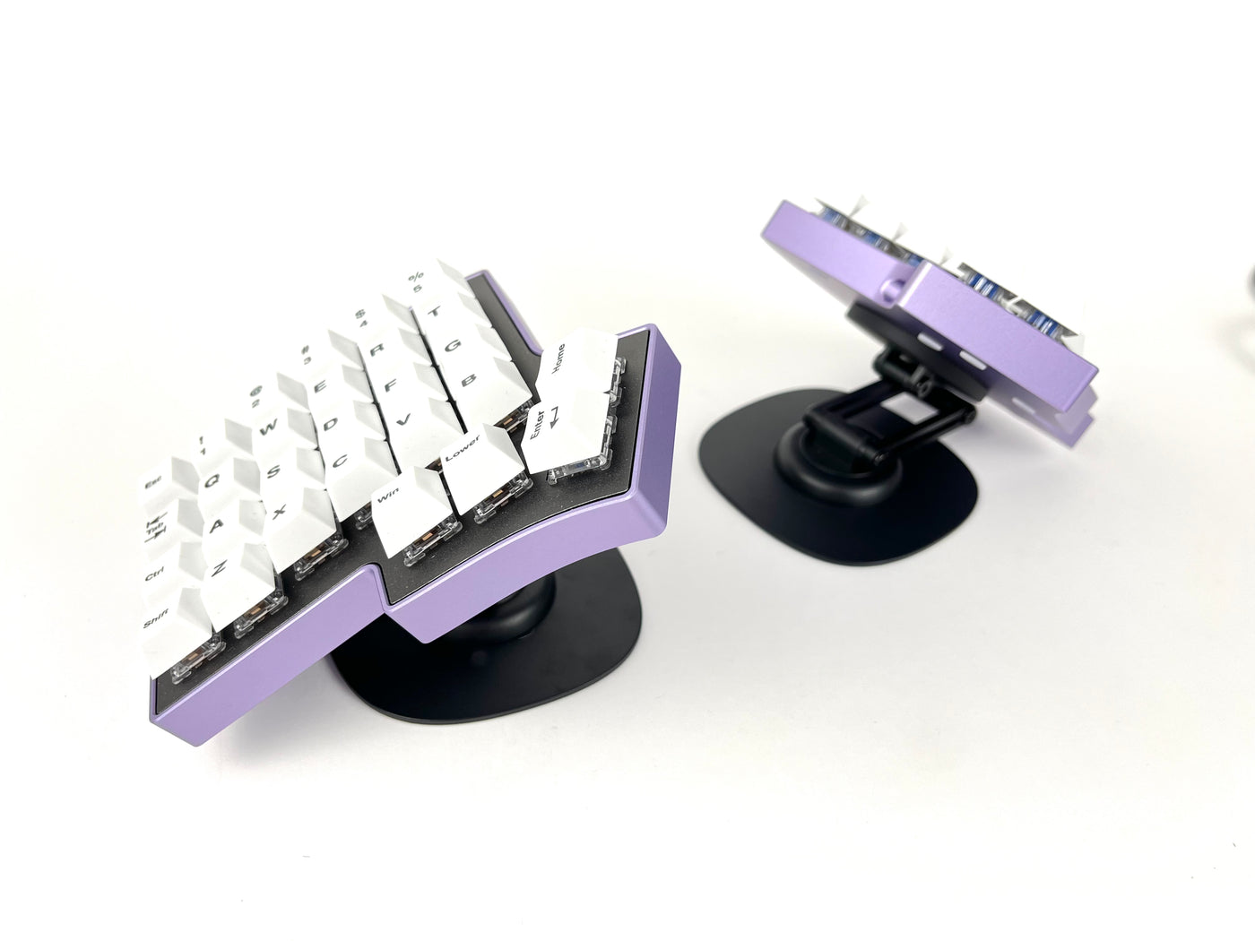 Magnetic MagSafe Tenting Stand Kit for Split Keyboard R2 White
