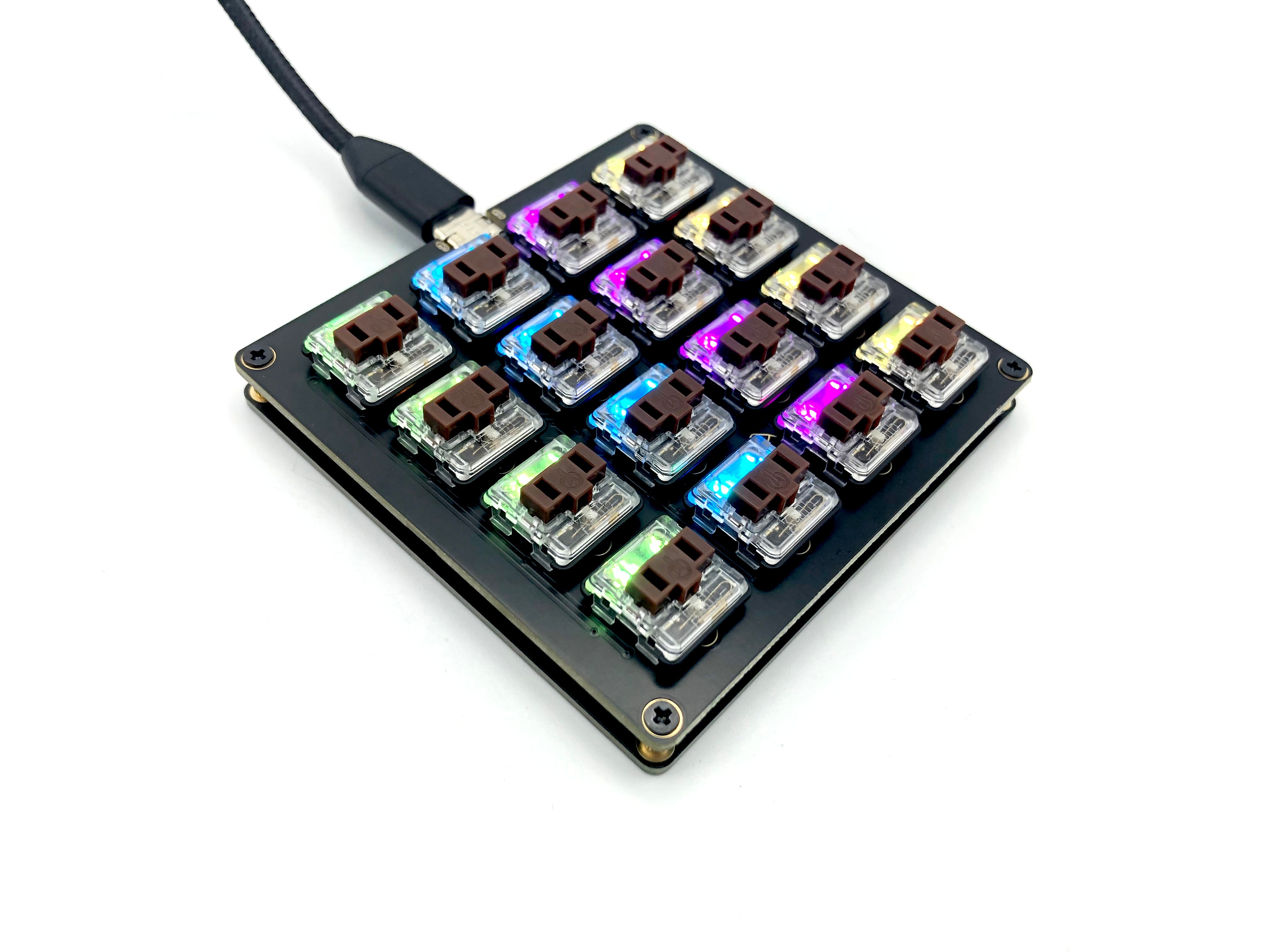 Keebio Chocopad Rev. 2 - 16-key Hotswap Macropad for Kailh Choc Low-Profile Switches