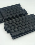 Fully built Cepstrum keyboard with the left-hand macro section and black keycaps.
