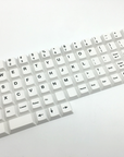 Icebergo keycap set layed out by profile height.