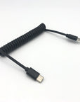 Coiled USB-C to USB-C Cable