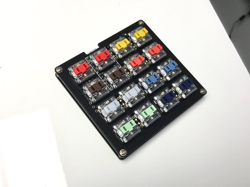 Chocopad Rev. 1 - 16-key Macropad for Kailh Choc Low-Profile Switches