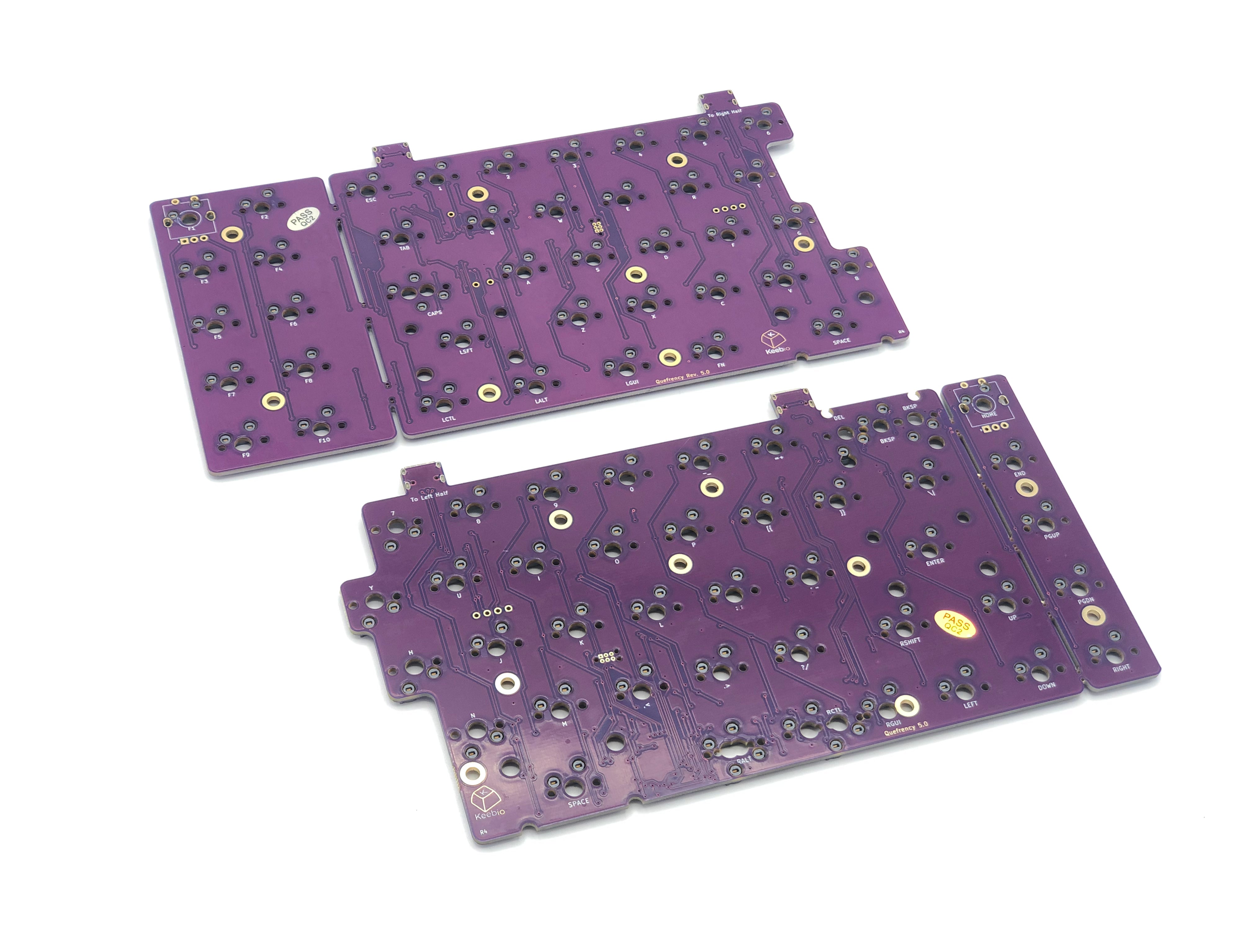 Quefrency Rev. 5 PCBs - Hotswap 65%/65XT Split Staggered Keyboard – Keebio
