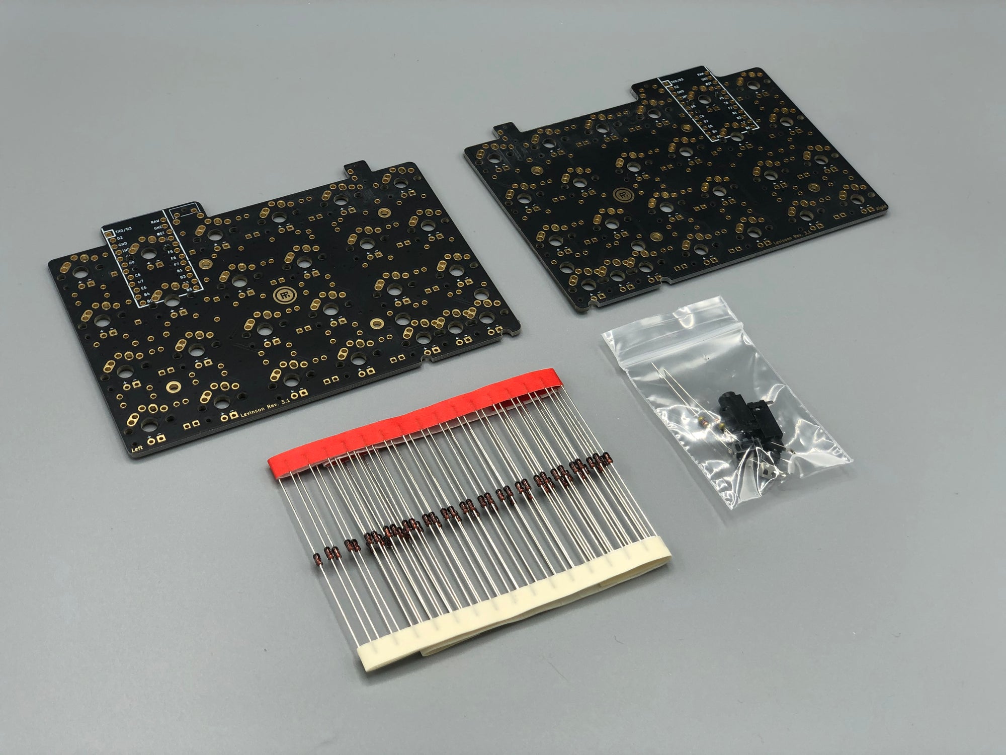 Levinson Keyboard - 40% Split Ortholinear (Let&#39;s Split) - PCB Kit