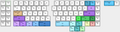 Layout requires split right shift but  includes option for split or 2u backspace.