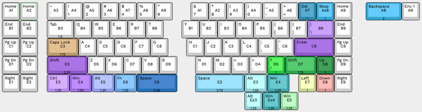 Quefrency Rev. 5 PCBs - Hotswap 65%/65XT Split Staggered Keyboard