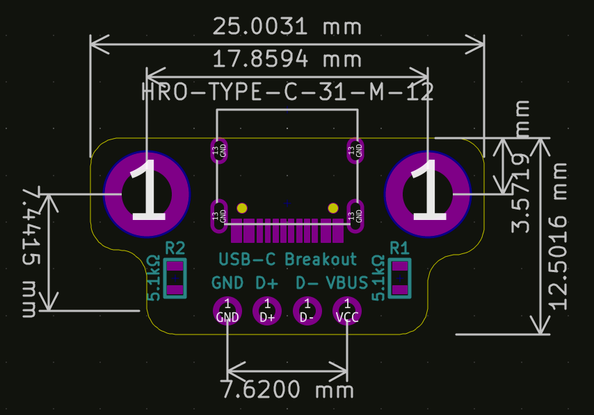 USB-C Breakout Board